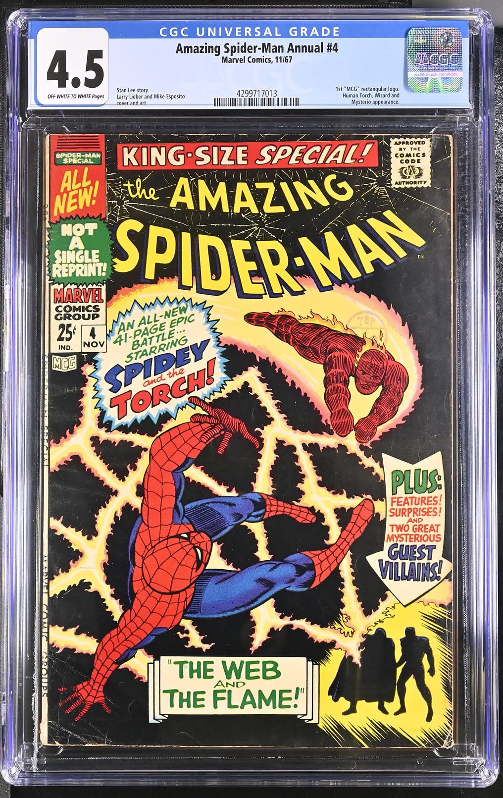 Amazing Spider-Man Annual #4 (1967) CGC 4.5 | Marvel Comics