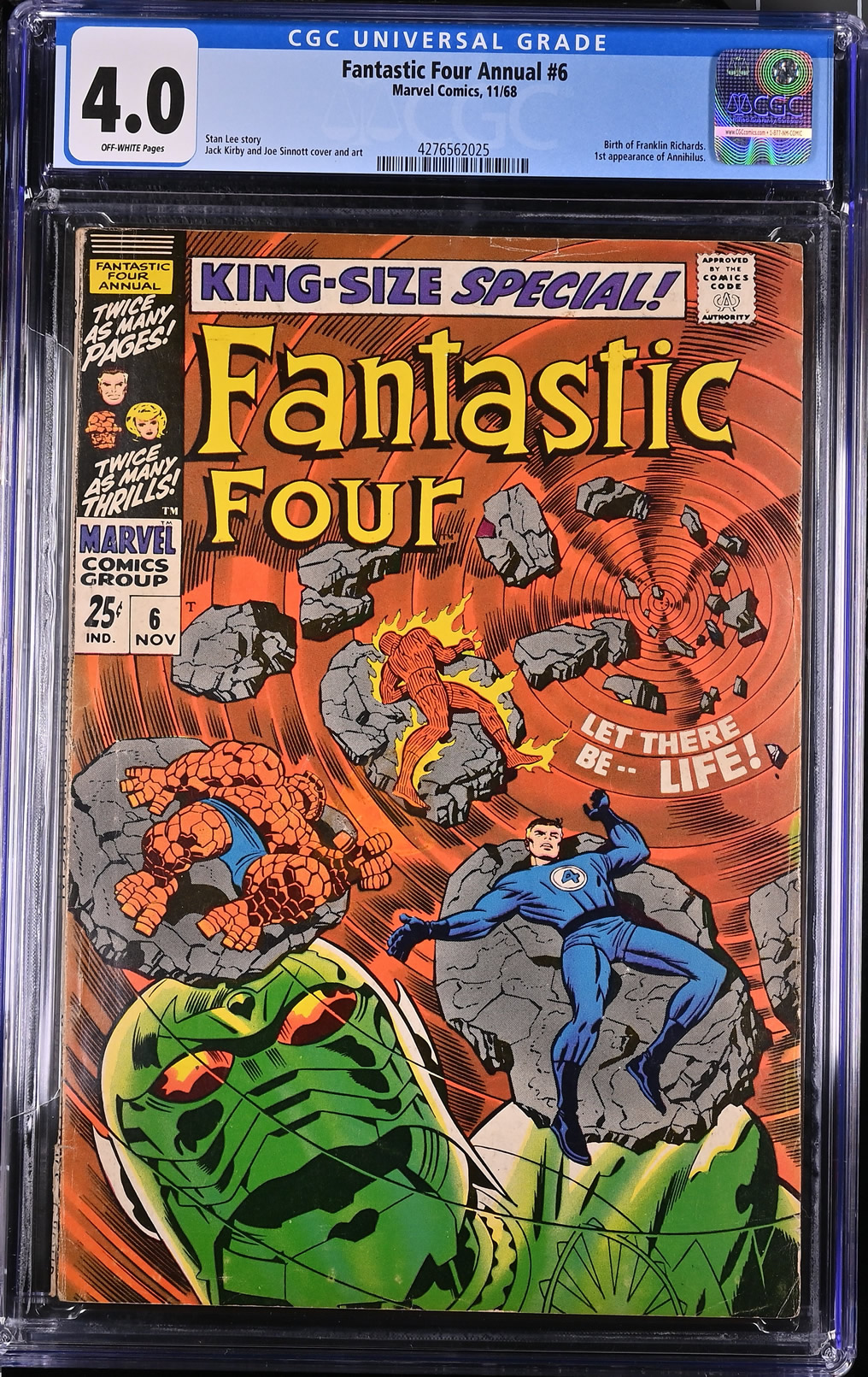 Fantastic Four Annual #6 (1968) CGC 4.0 | Marvel Comics