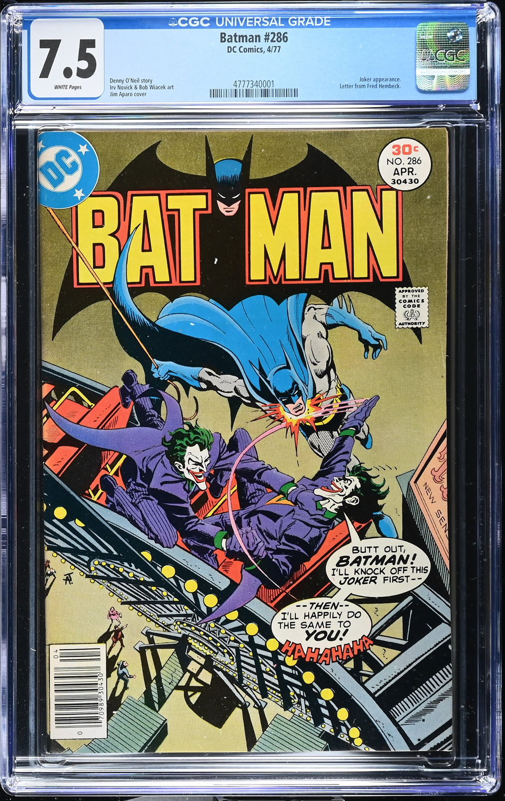 Batman #286 (1977) CGC 7.5 | DC Comics