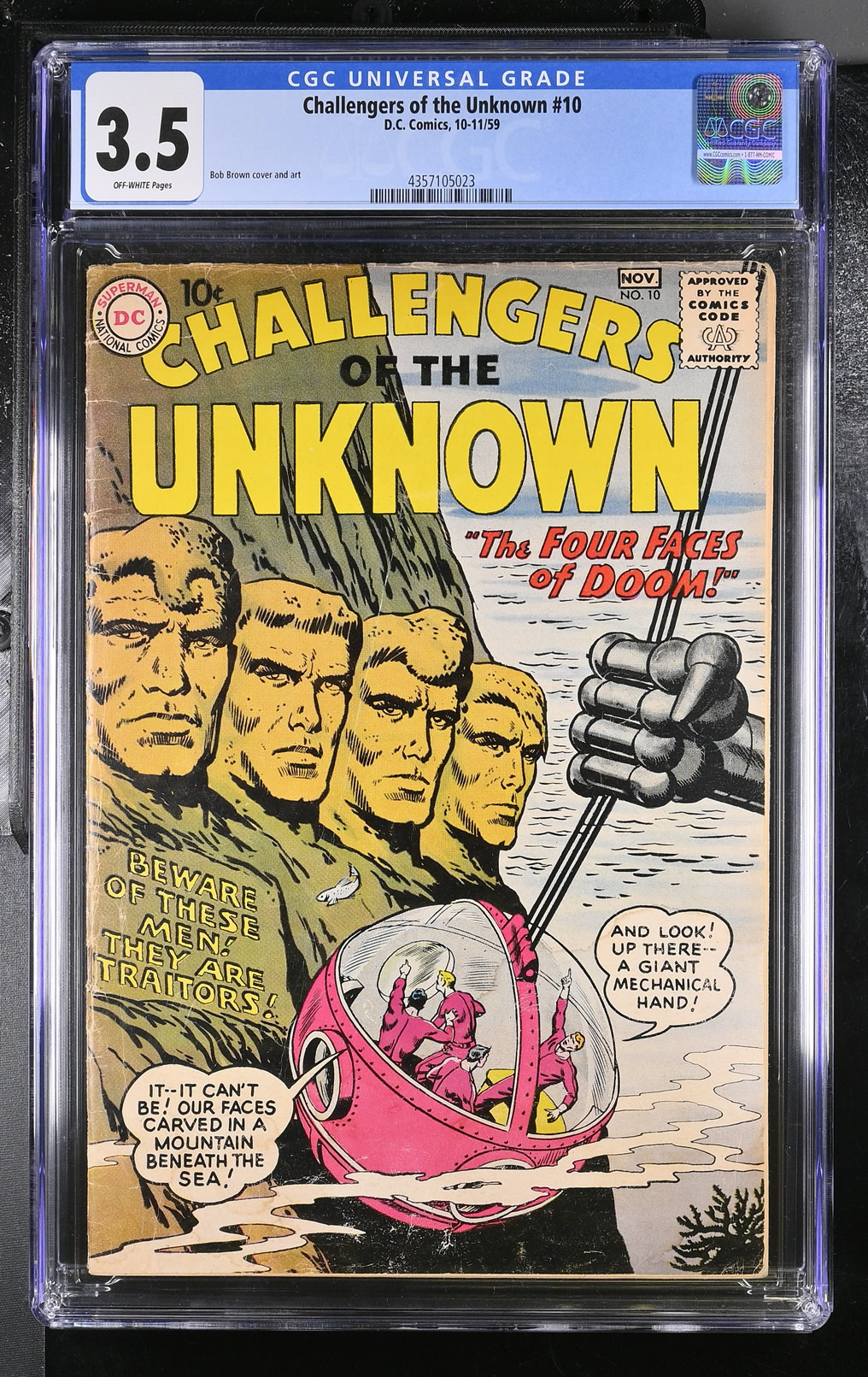 Challengers of the Unknown #10 (1959) CGC 3.5 | D.C. Comics