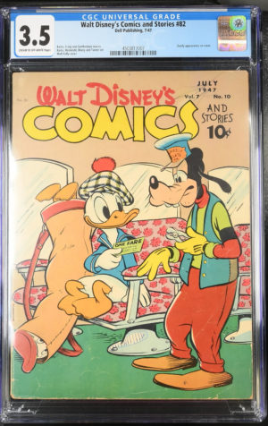 Walt Disney's Comics and Stories #82 (1947) CGC 3.5 | Dell Publishing
