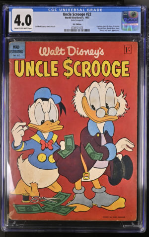 Uncle Scrooge #22 (1953) CGC 4.0 | World Distributors