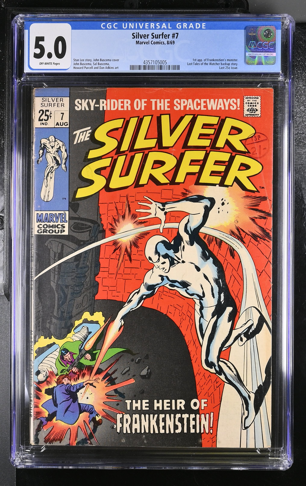 Silver Surfer #7 (1969) CGC 5.0 | Marvel Comics