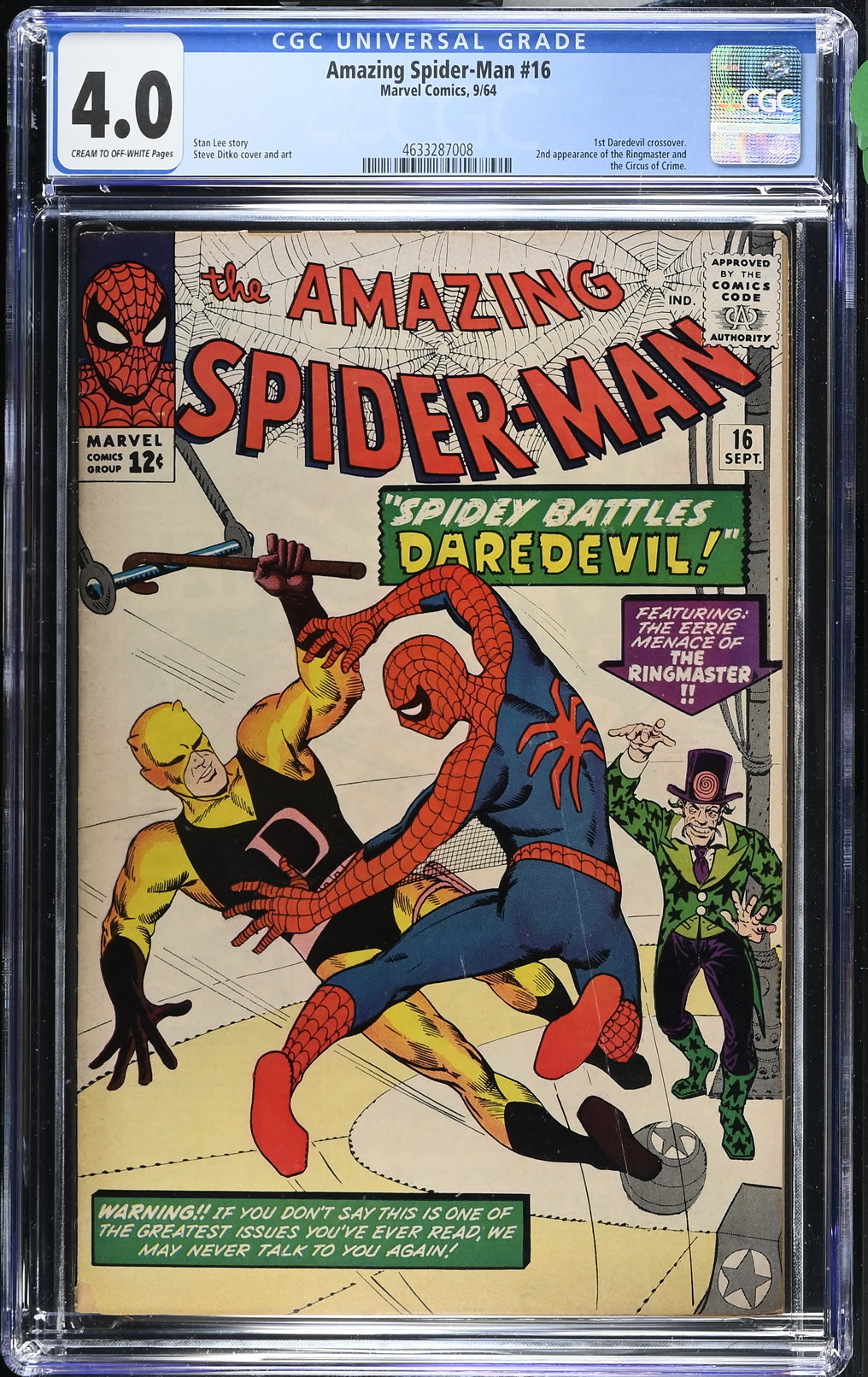 Amazing Spider-Man #16 (1964) CGC 4.0 | Marvel Comics