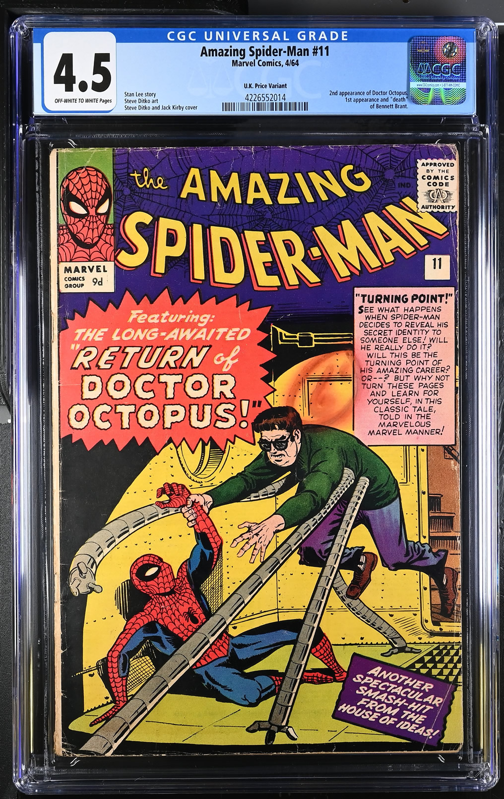 Amazing Spider-Man #11 (1964) CGC 4.5 | Marvel Comics