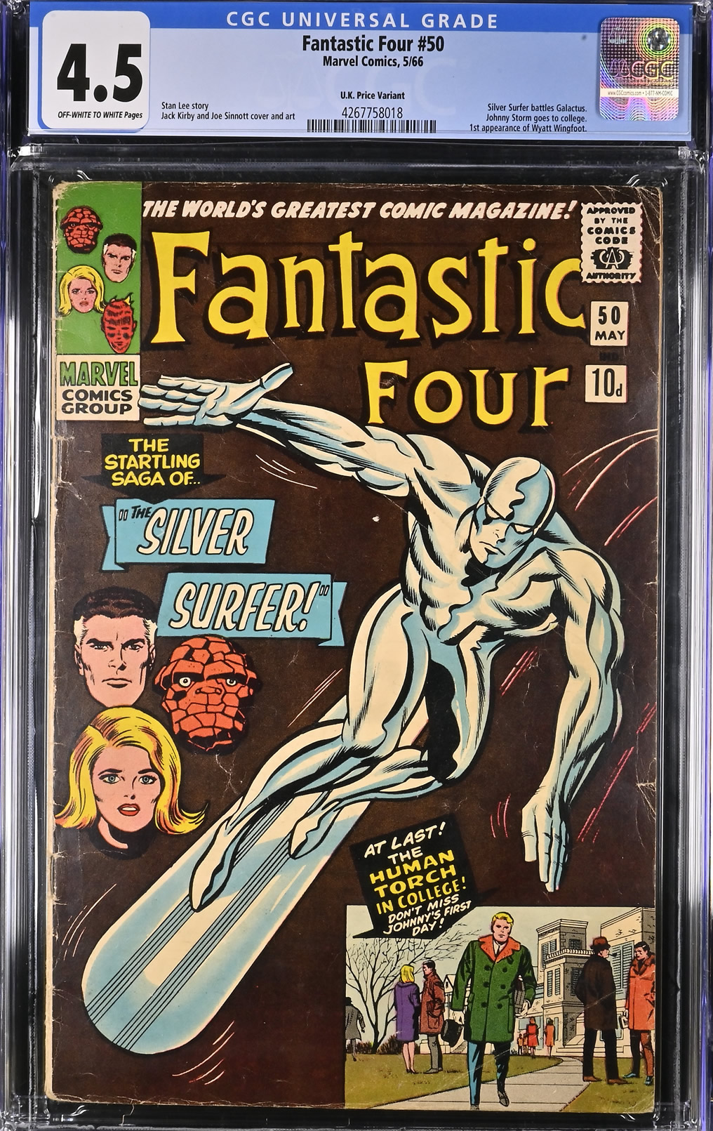 Fantastic Four #50 (1966) CGC 4.5 | Marvel Comics