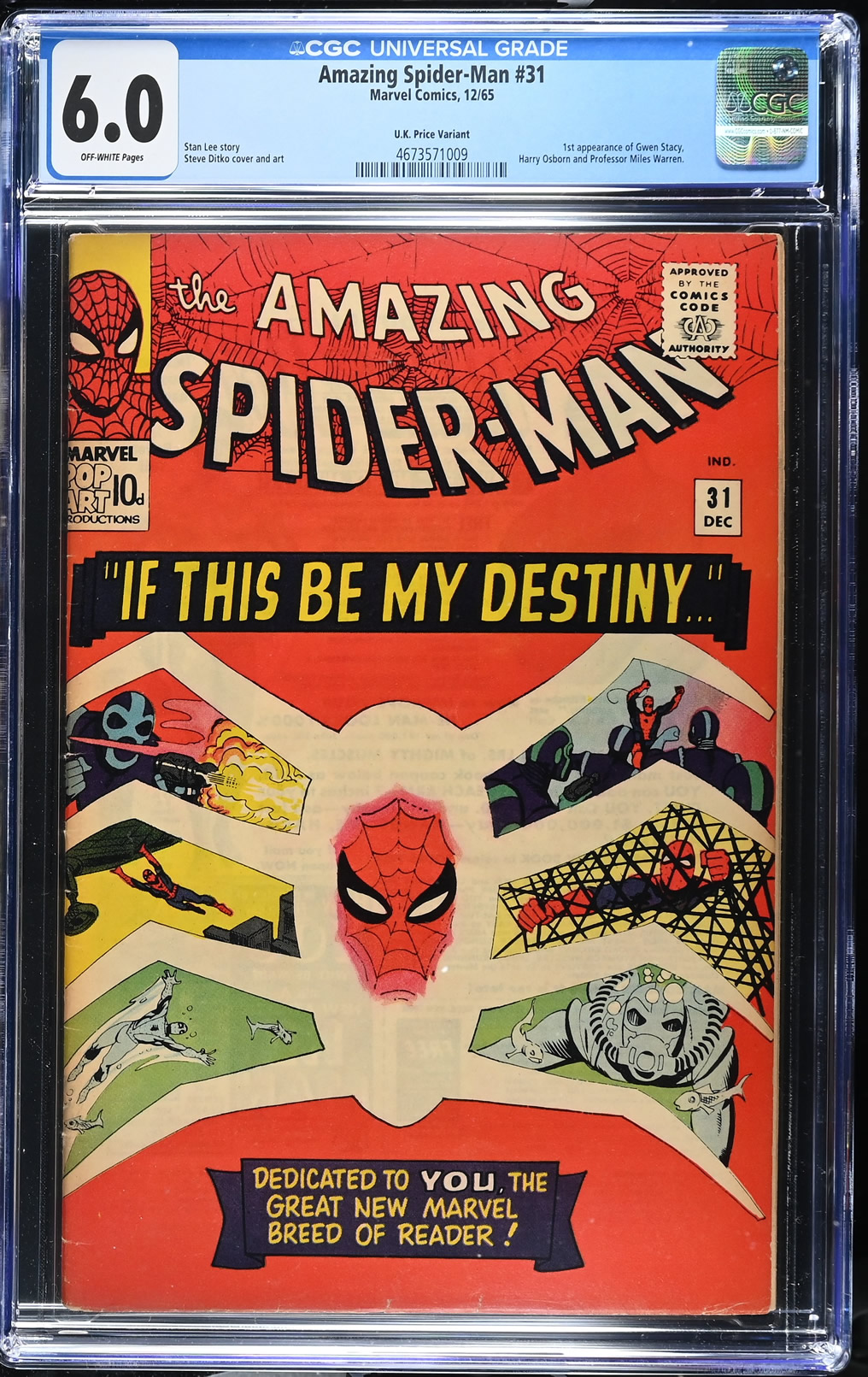 Amazing Spider-Man #31 (1965) CGC 6.0 | Marvel Comics