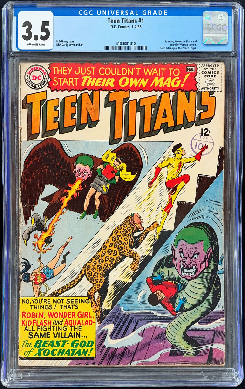 Teen Titans #1 (1966) CGC 3.5 | D.C. Comics