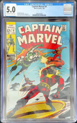 Captain Marvel #9 (1969) CGC 5.0 | Marvel Comics