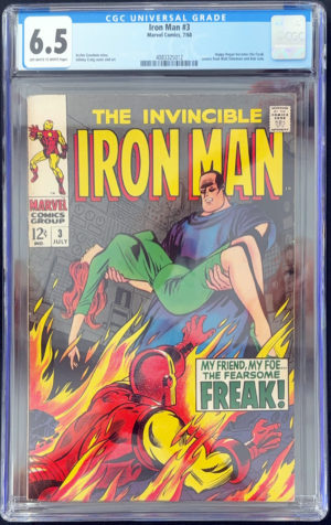 The Invincible Iron Man #3 (1968) CGC 6.5 | Marvel Comics
