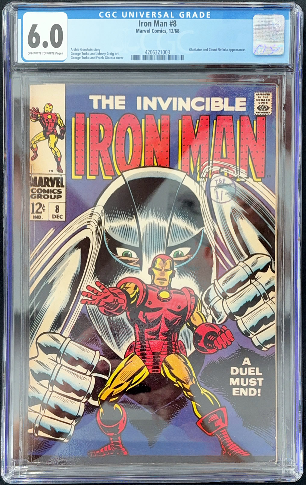 Iron Man #8 (1968) CGC 6.0 | Marvel Comics