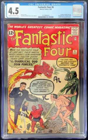 Fantastic Four #6 (1962) CGC 4.5 | Marvel Comics