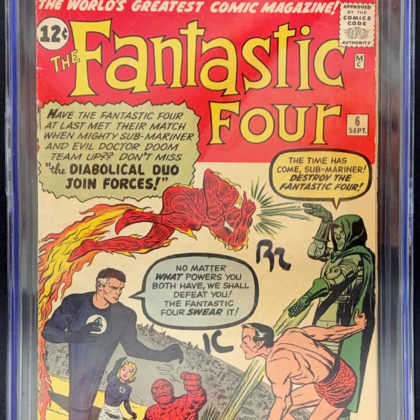 Fantastic Four #6 (1962) CGC 4.5 | Marvel Comics