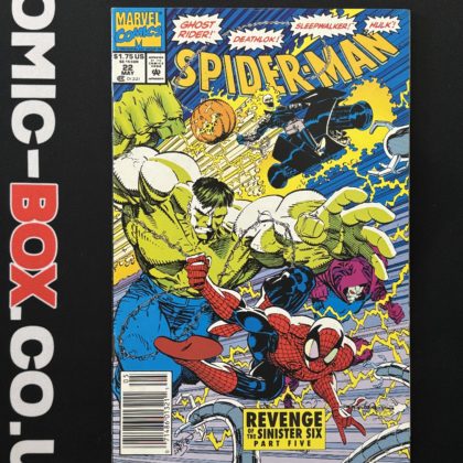 Spider-Man #22 Marvel 1992 Newsstand Rare Erik Larsen Cover