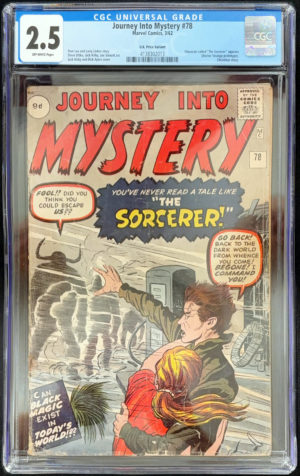 Journey Into Mystery #78 (1962) CGC 2.5 | Marvel Comics