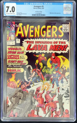 Avengers #5 (1964) CGC 7.0 | Marvel Comics