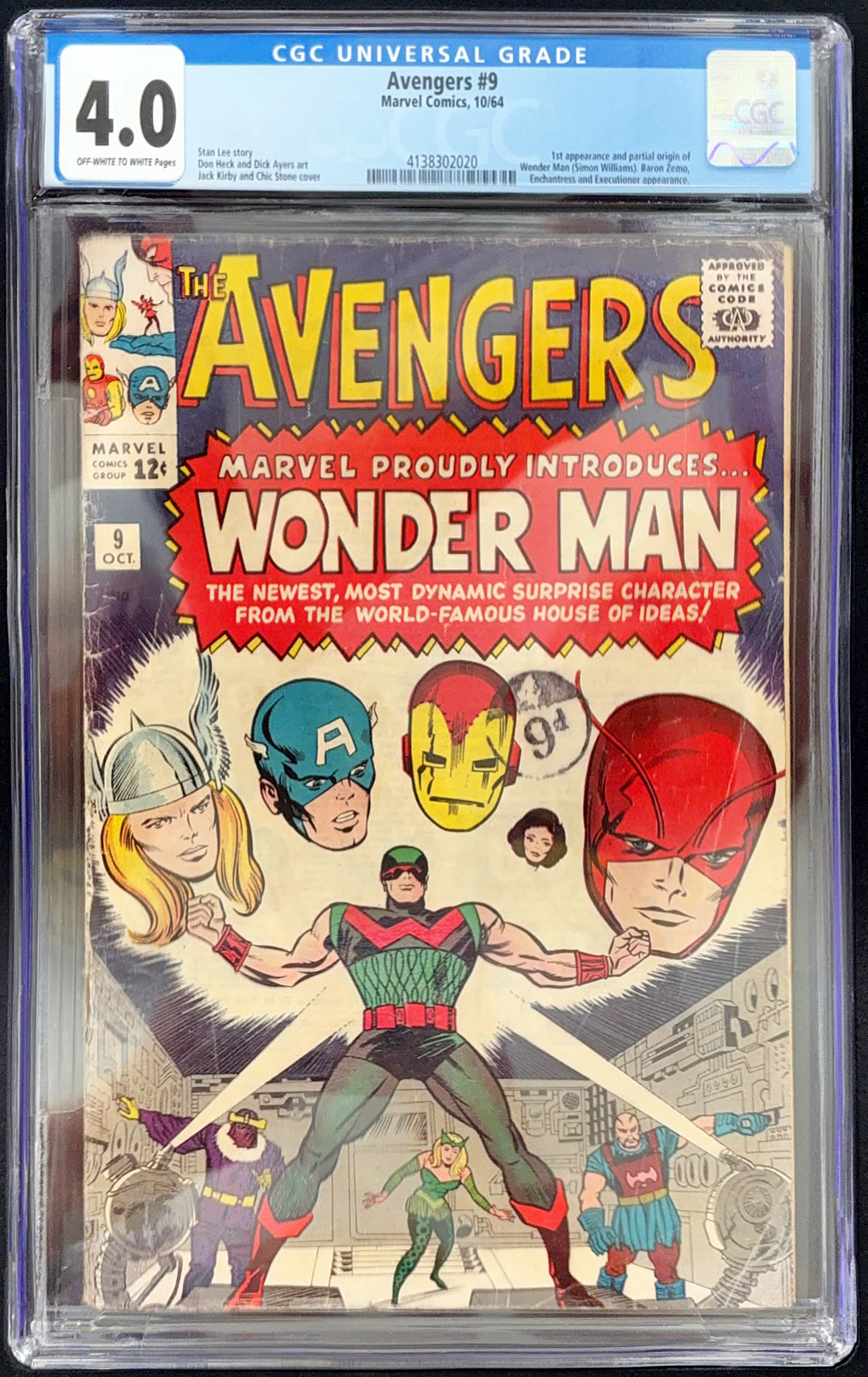 Avengers #9 (1964) CGC 4.0 | Marvel Comics