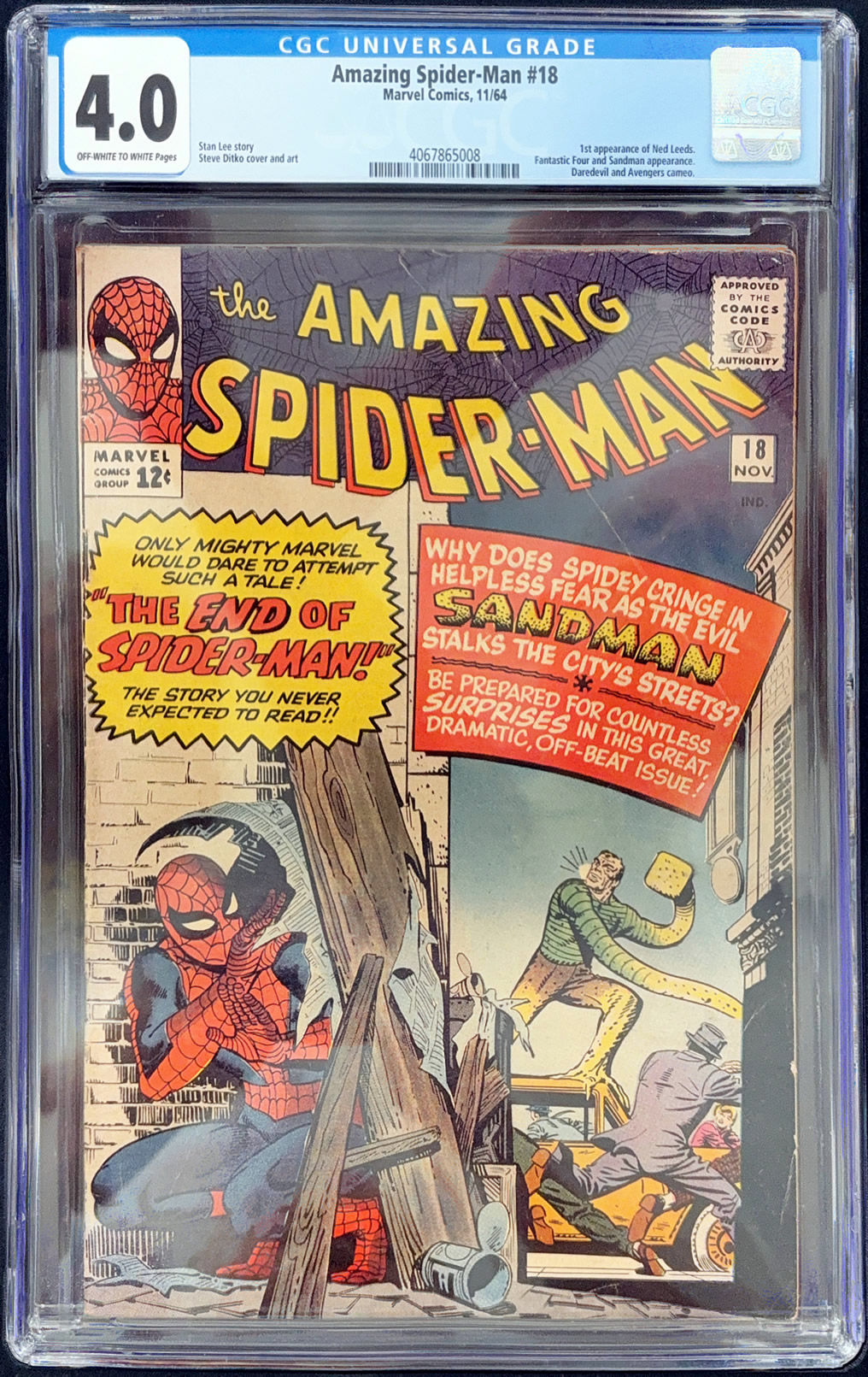 Amazing Spider-Man #18 (1964) CGC 4.0 | Marvel Comics