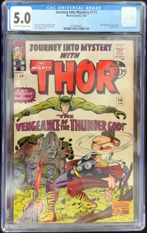 Journey Into Mystery with The Mighty Thor #115 (1965) CGC 5.0 | Marvel Comics