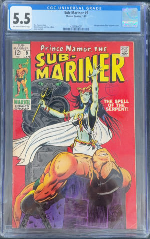 Sub-Mariner #9 (1969) CGC 5.5 | Marvel Comics