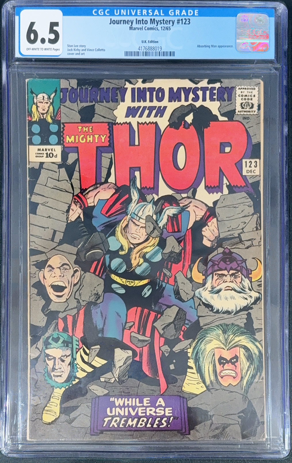 Journey Into Mystery #123 (1965) CGC 6.5 | Marvel Comics