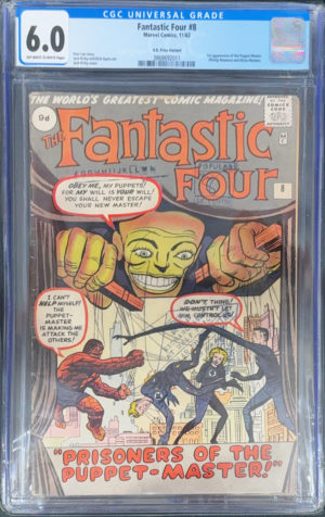 Fantastic Four #8 (1962) CGC 6.0 | Marvel Comics