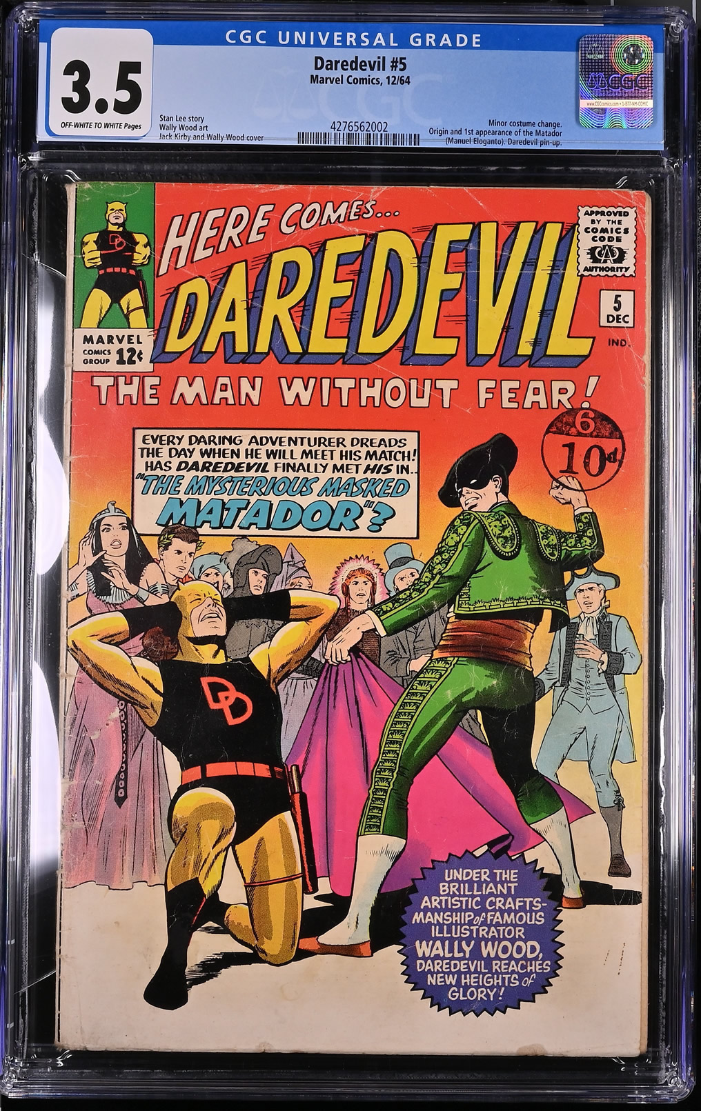 Daredevil #5 (1964) CGC 3.5 | Marvel Comics