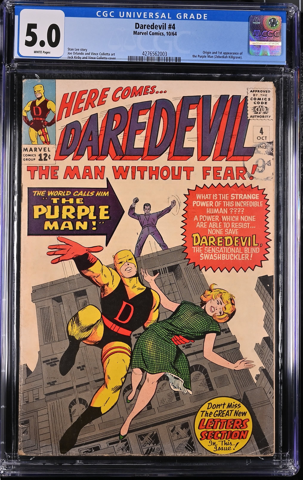 Daredevil #4 (1964) CGC 5.0 | Marvel Comics