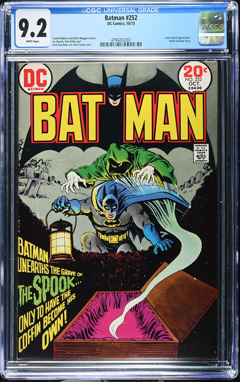 Batman #252 (1973) CGC 9.2 | DC Comics