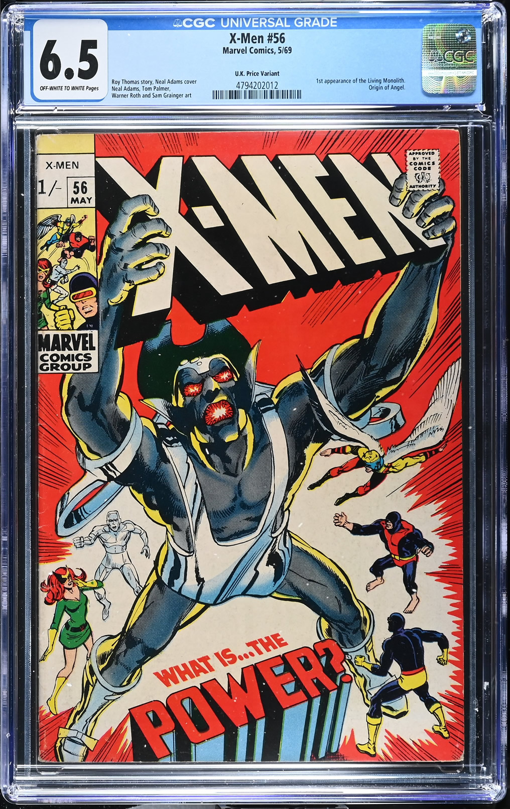 X-Men #56 (1969) CGC 6.5 | Marvel Comics